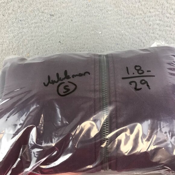Lululemon  Plum Zip-Up Hoodie Jacket S Cotton Blend men's - Picture 11 of 11